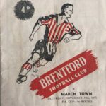 Brentford v March FA Cup Programme