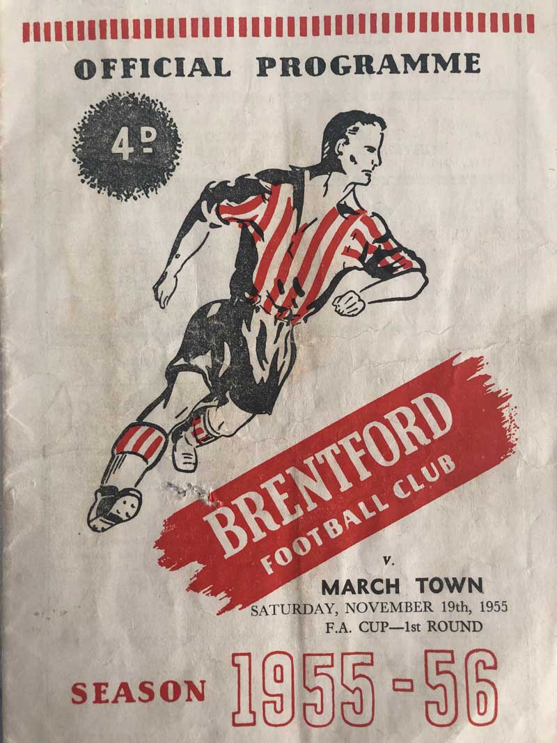 Brentford v March FA Cup Programme