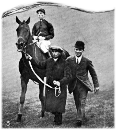 George Bellhouse riding Tracery in the 1912 St Leger at Doncaster